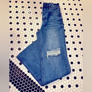 Baggy jeans high waist size small like a 25